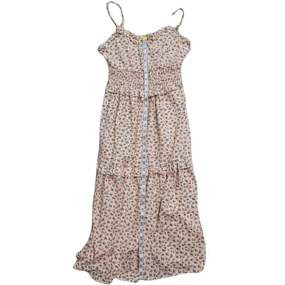 NWOT Angie Nordstrom Floral Ruched Midi Cottagecore Dress - Picture 9 of 10